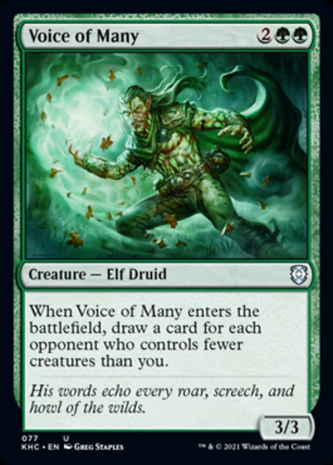 Voice of Many [Kaldheim Commander] | I Want That Stuff Brandon