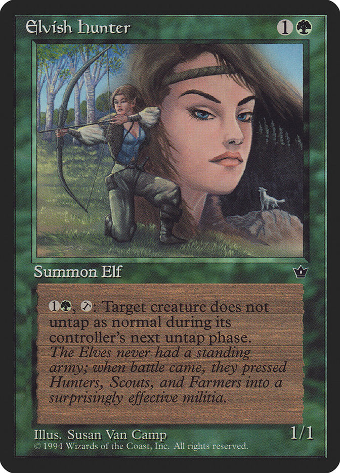 Elvish Hunter (Susan Van Camp) [Fallen Empires] | I Want That Stuff Brandon