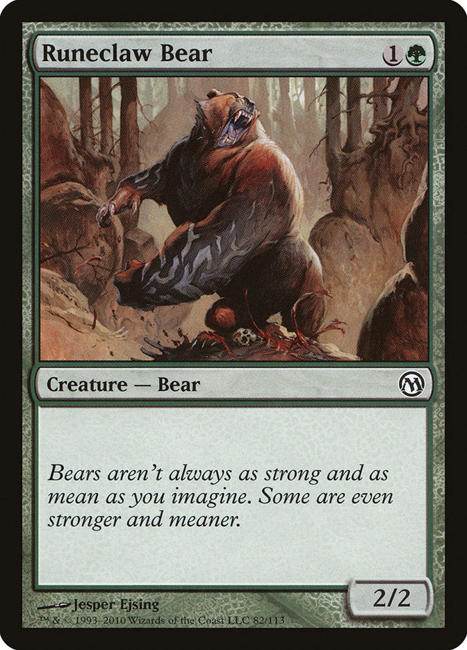Runeclaw Bear [Duels of the Planeswalkers] | I Want That Stuff Brandon
