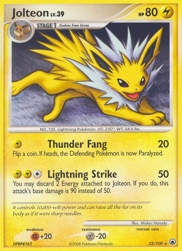 Jolteon (23/100) [Diamond & Pearl: Majestic Dawn] | I Want That Stuff Brandon