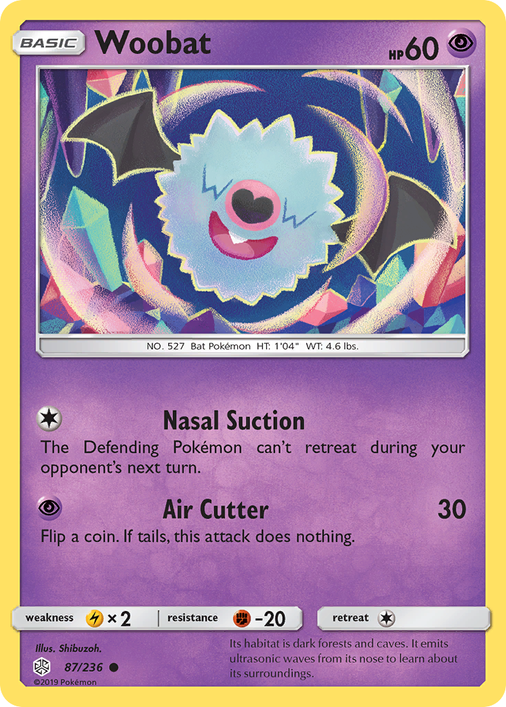 Woobat (87/236) [Sun & Moon: Cosmic Eclipse] | I Want That Stuff Brandon