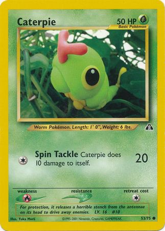 Caterpie (53/75) [Neo Discovery Unlimited] | I Want That Stuff Brandon