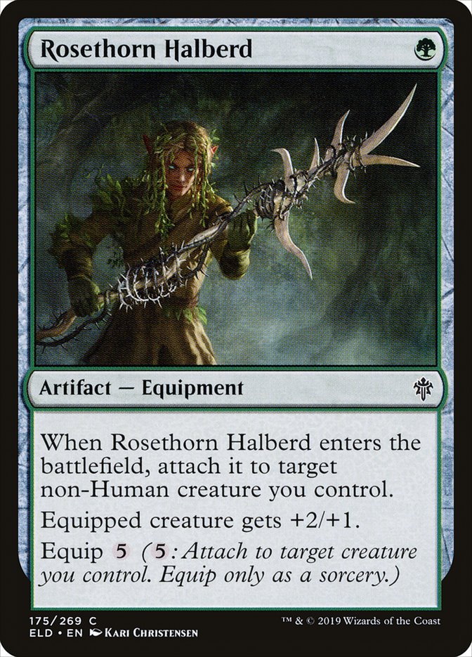 Rosethorn Halberd [Throne of Eldraine] | I Want That Stuff Brandon