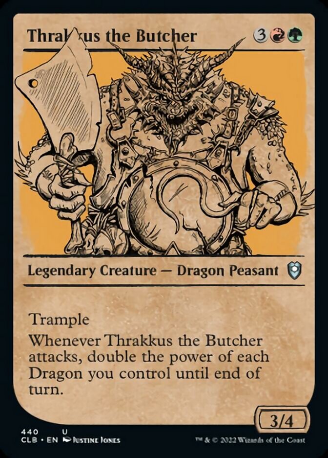 Thrakkus the Butcher (Showcase) [Commander Legends: Battle for Baldur's Gate] | I Want That Stuff Brandon