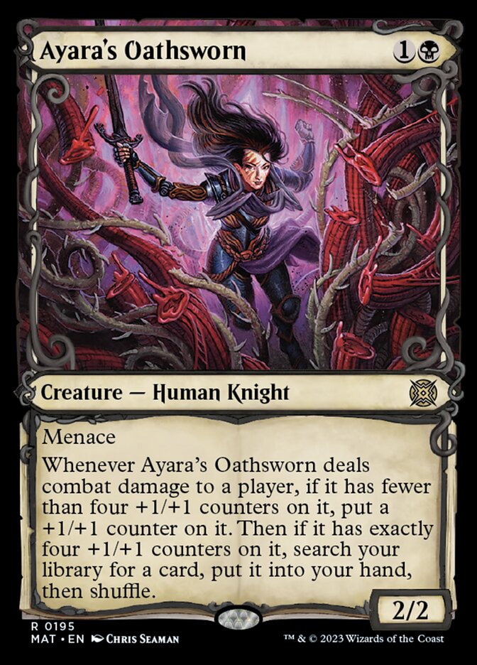 Ayara's Oathsworn (Showcase Halo Foil) [March of the Machine: The Aftermath] | I Want That Stuff Brandon