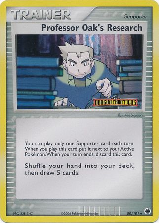 Professor Oak's Research (80/101) (Stamped) [EX: Dragon Frontiers] | I Want That Stuff Brandon