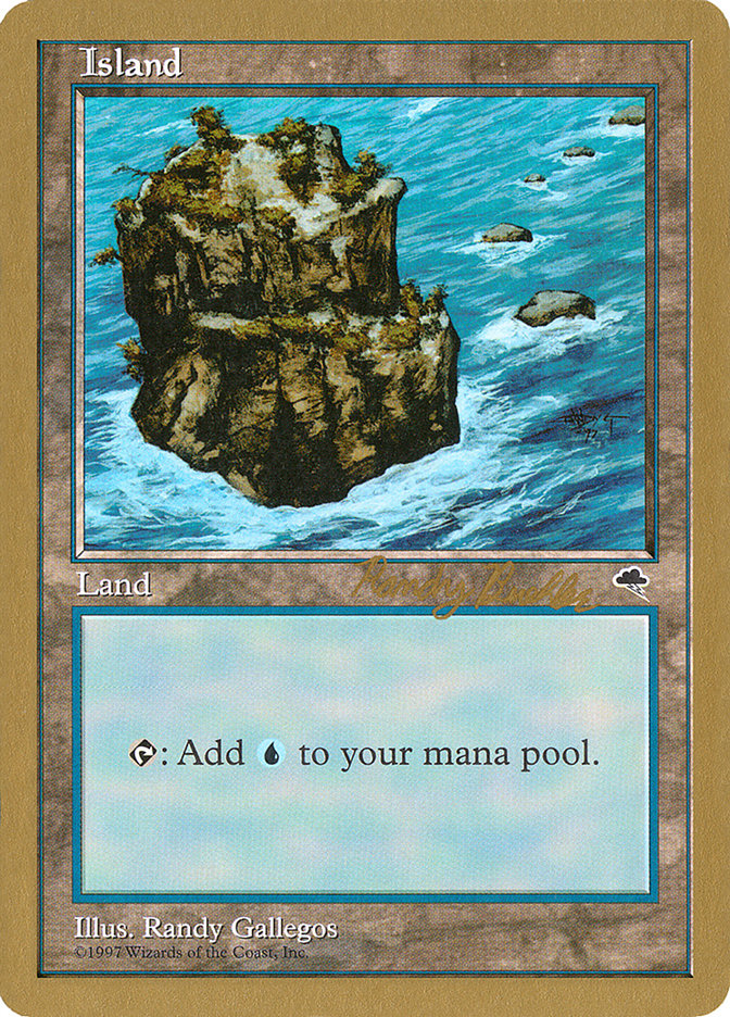 Island (rb335) (Randy Buehler) [World Championship Decks 1998] | I Want That Stuff Brandon