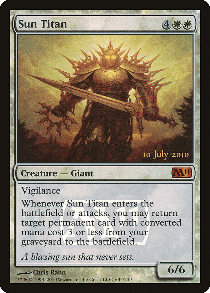 Sun Titan [Magic 2011 Prerelease Promos] | I Want That Stuff Brandon