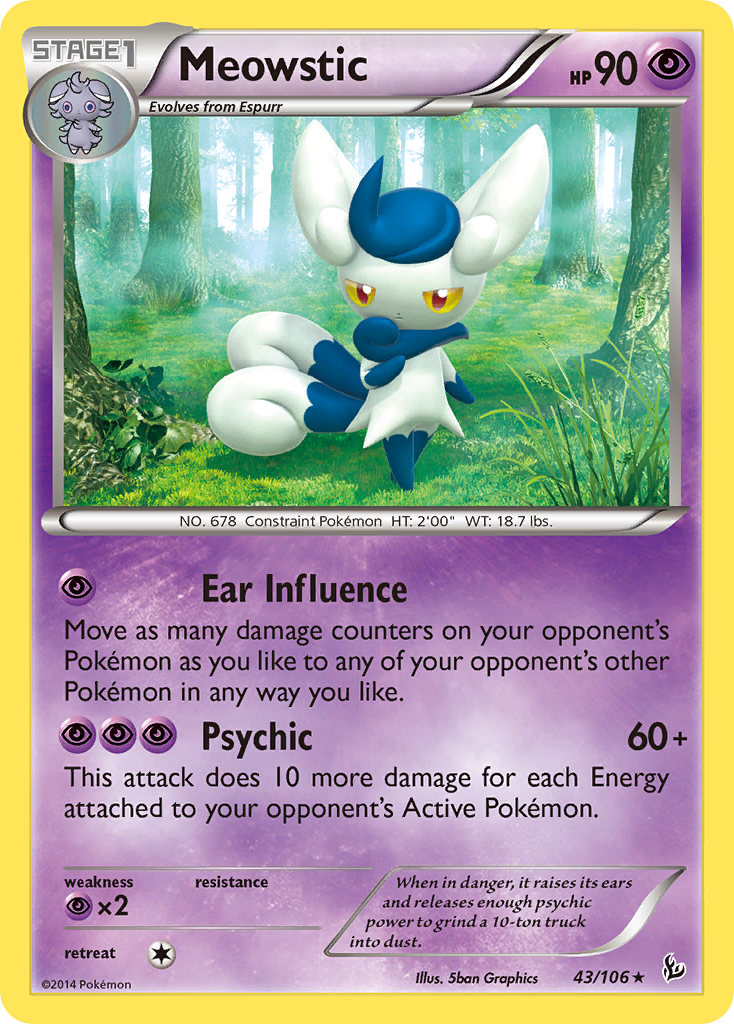 Meowstic (43/106) [XY: Flashfire] | I Want That Stuff Brandon