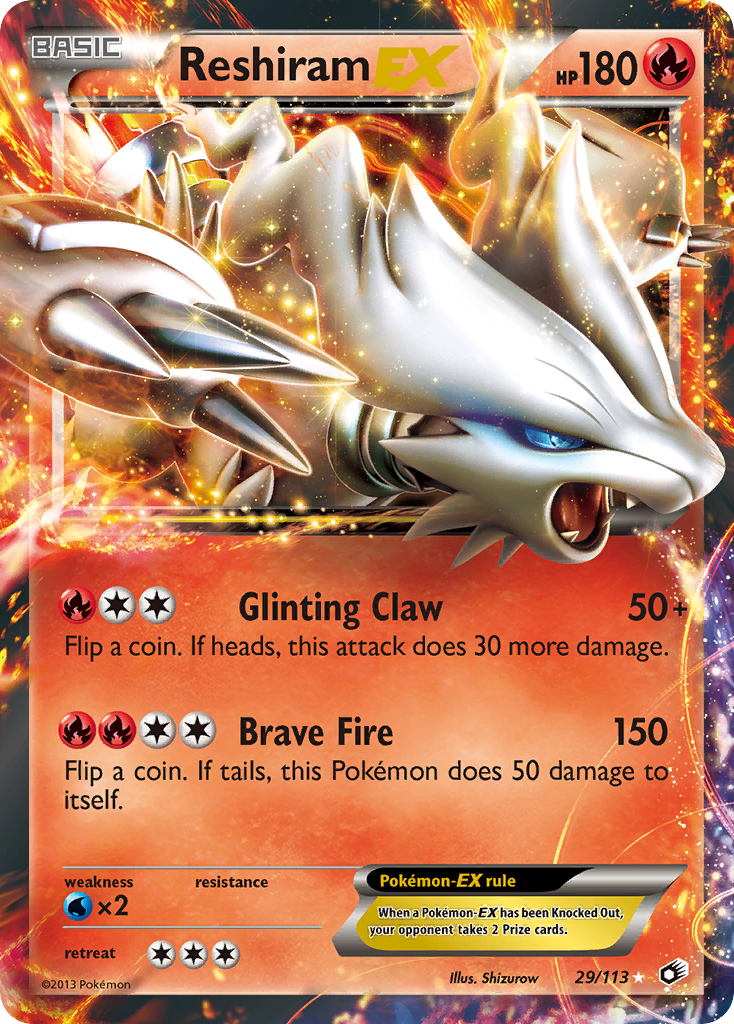 Reshiram EX (29/113) [Black & White: Legendary Treasures] | I Want That Stuff Brandon