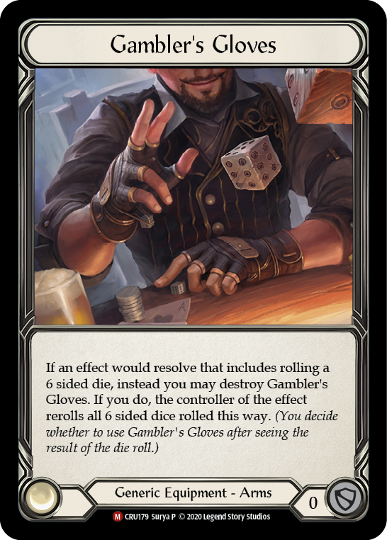 Gambler's Gloves [CRU179] (Crucible of War)  1st Edition Normal | I Want That Stuff Brandon