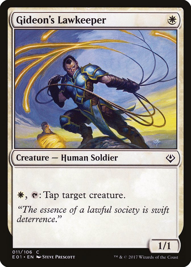 Gideon's Lawkeeper [Archenemy: Nicol Bolas] | I Want That Stuff Brandon