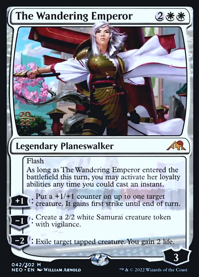 The Wandering Emperor [Kamigawa: Neon Dynasty Prerelease Promos] | I Want That Stuff Brandon