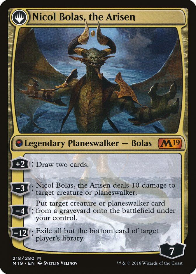 Nicol Bolas, the Ravager // Nicol Bolas, the Arisen [Core Set 2019] | I Want That Stuff Brandon