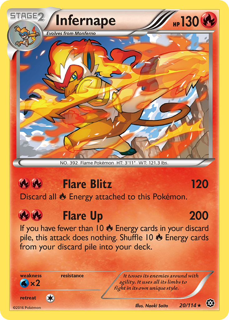 Infernape (20/114) [XY: Steam Siege] | I Want That Stuff Brandon