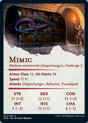 Mimic Art Card [Dungeons & Dragons: Adventures in the Forgotten Realms Art Series] | I Want That Stuff Brandon