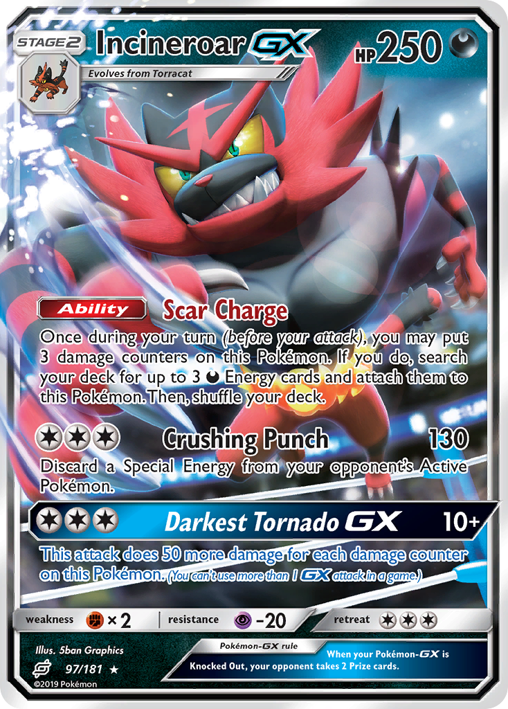 Incineroar GX (97/181) [Sun & Moon: Team Up] | I Want That Stuff Brandon