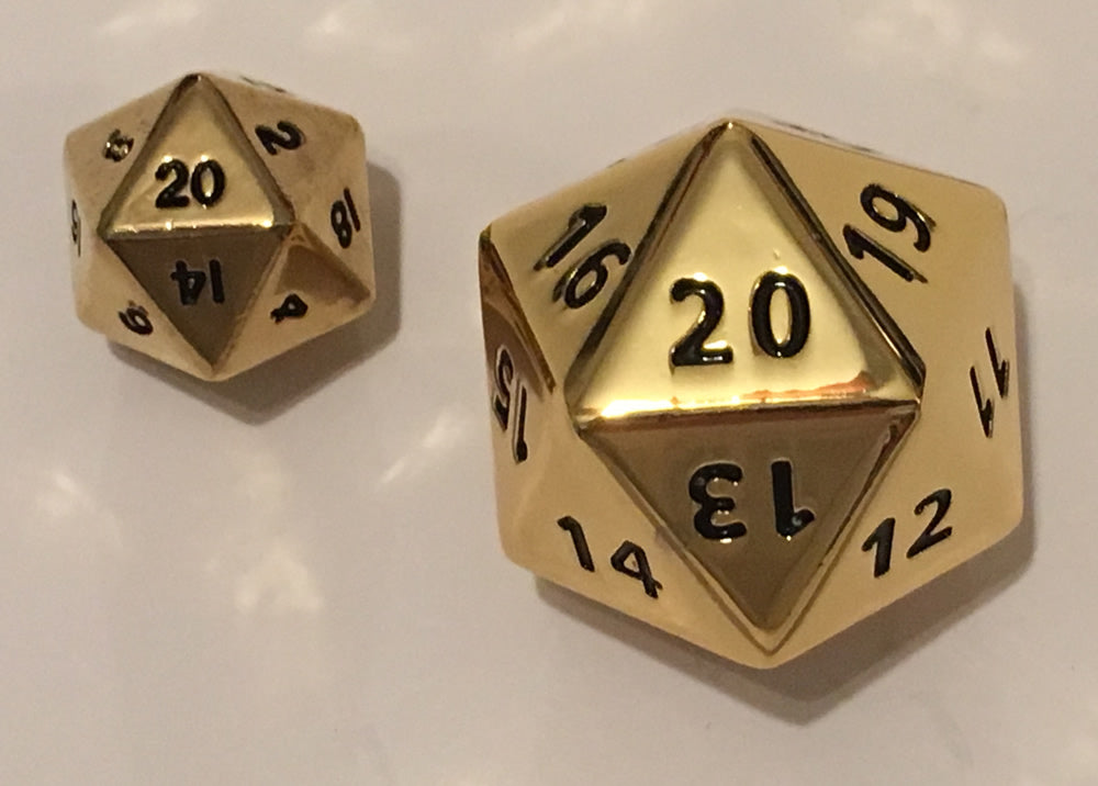 Heavy Metal D20 Gold | I Want That Stuff Brandon
