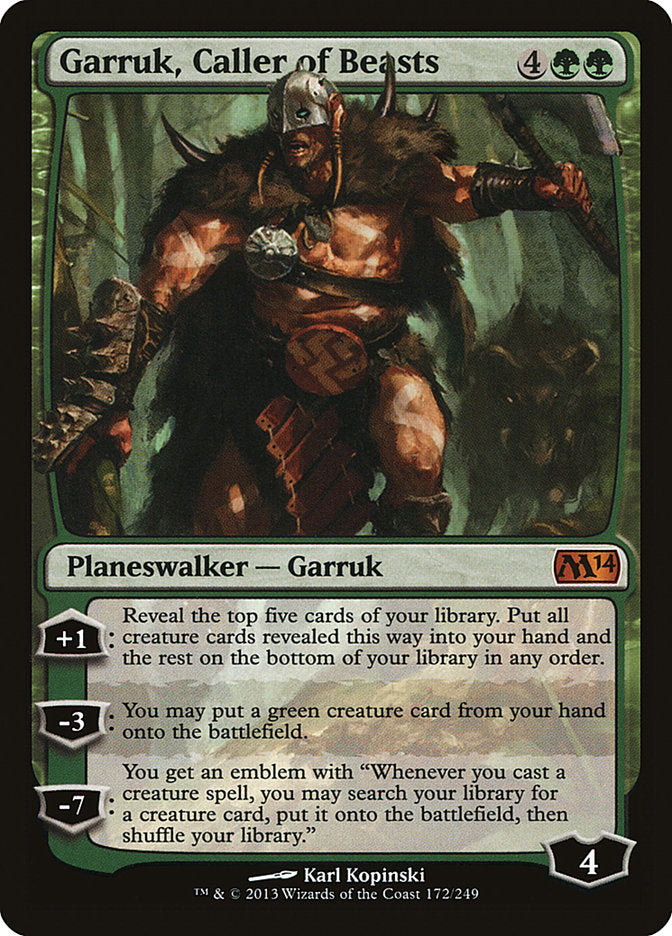 Garruk, Caller of Beasts [Magic 2014] | I Want That Stuff Brandon