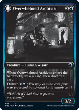 Overwhelmed Archivist // Archive Haunt [Innistrad: Double Feature] | I Want That Stuff Brandon