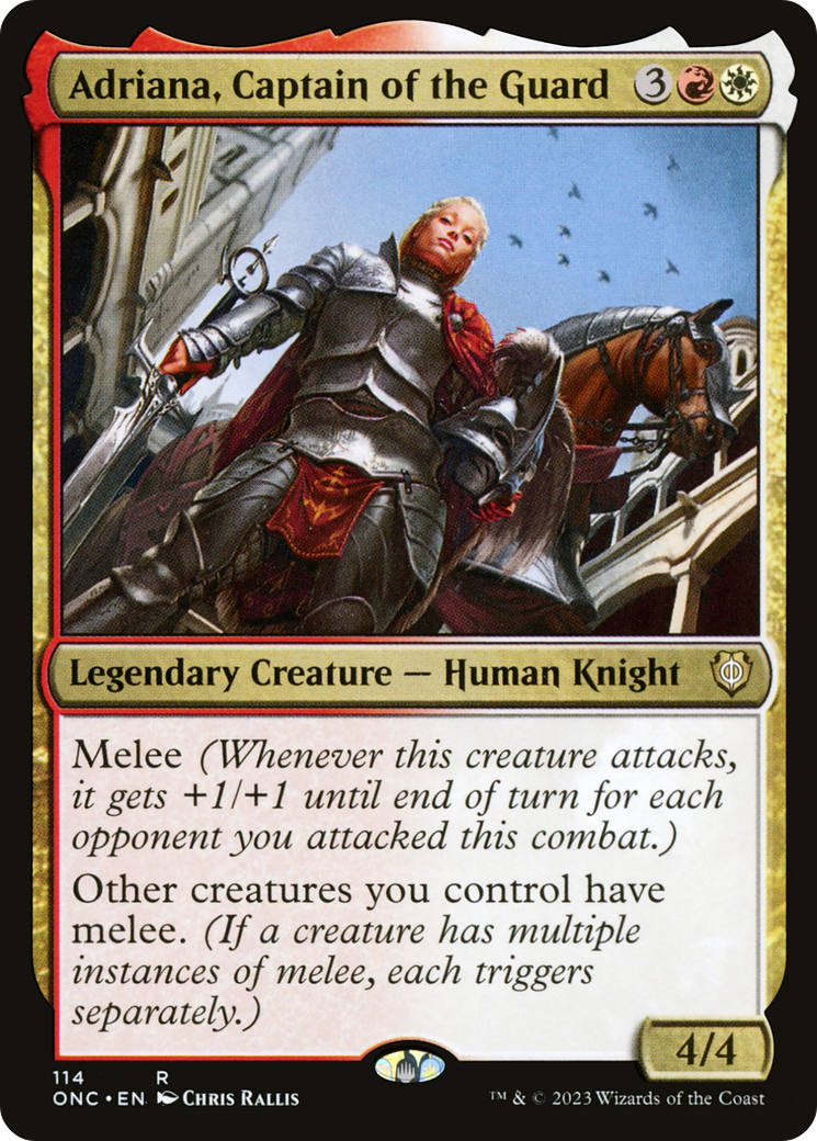 Adriana, Captain of the Guard [Phyrexia: All Will Be One Commander] | I Want That Stuff Brandon