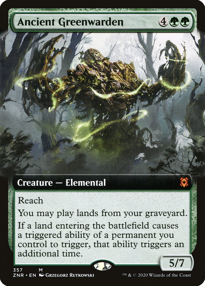 Ancient Greenwarden (Extended Art) [Zendikar Rising] | I Want That Stuff Brandon