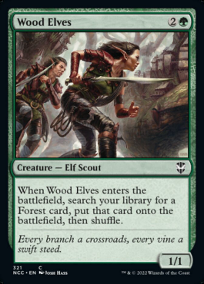 Wood Elves [Streets of New Capenna Commander] | I Want That Stuff Brandon