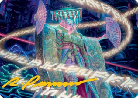 Satsuki, the Living Lore Art Card (Gold-Stamped Signature) [Kamigawa: Neon Dynasty Art Series] | I Want That Stuff Brandon