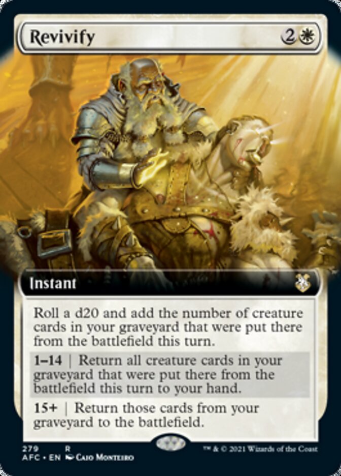 Revivify (Extended Art) [Dungeons & Dragons: Adventures in the Forgotten Realms Commander] | I Want That Stuff Brandon