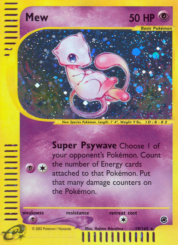 Mew (19/165) [Expedition: Base Set] | I Want That Stuff Brandon