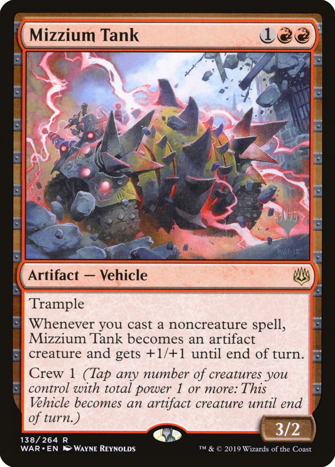 Mizzium Tank (Promo Pack) [War of the Spark Promos] | I Want That Stuff Brandon