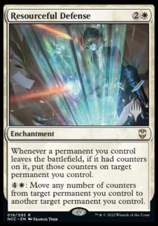 Resourceful Defense (Promo Pack) [Streets of New Capenna Commander Promos] | I Want That Stuff Brandon