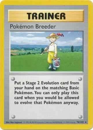 Pokemon Breeder (76/102) [Base Set Shadowless Unlimited] | I Want That Stuff Brandon