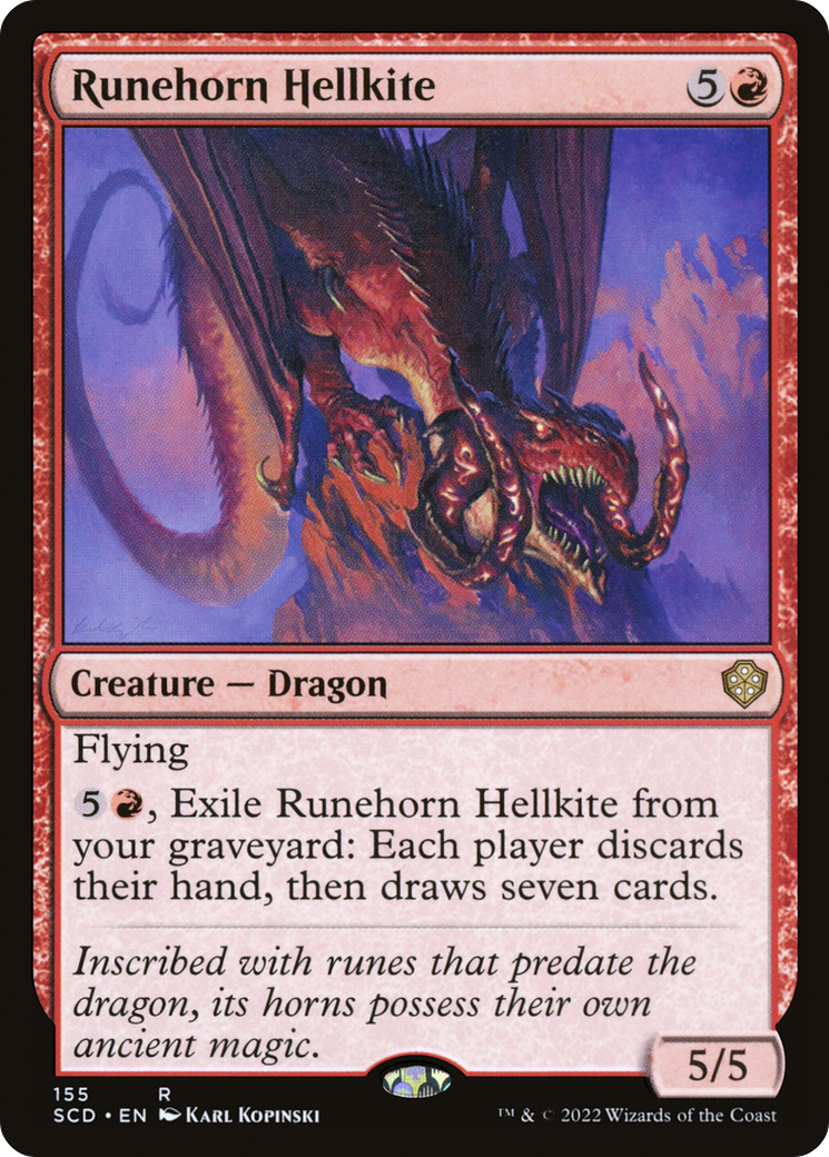 Runehorn Hellkite [Starter Commander Decks] | I Want That Stuff Brandon