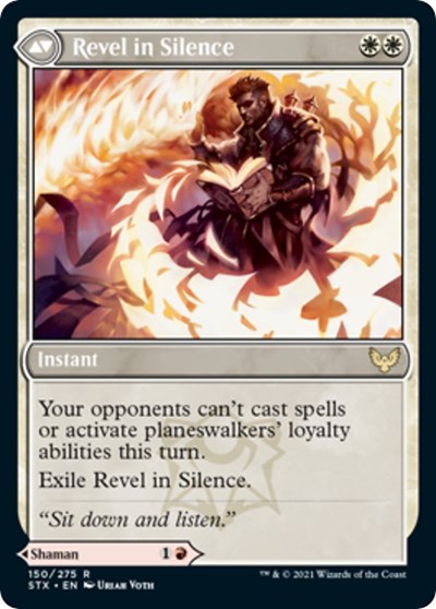 Flamescroll Celebrant // Revel in Silence [Strixhaven: School of Mages Prerelease Promos] | I Want That Stuff Brandon