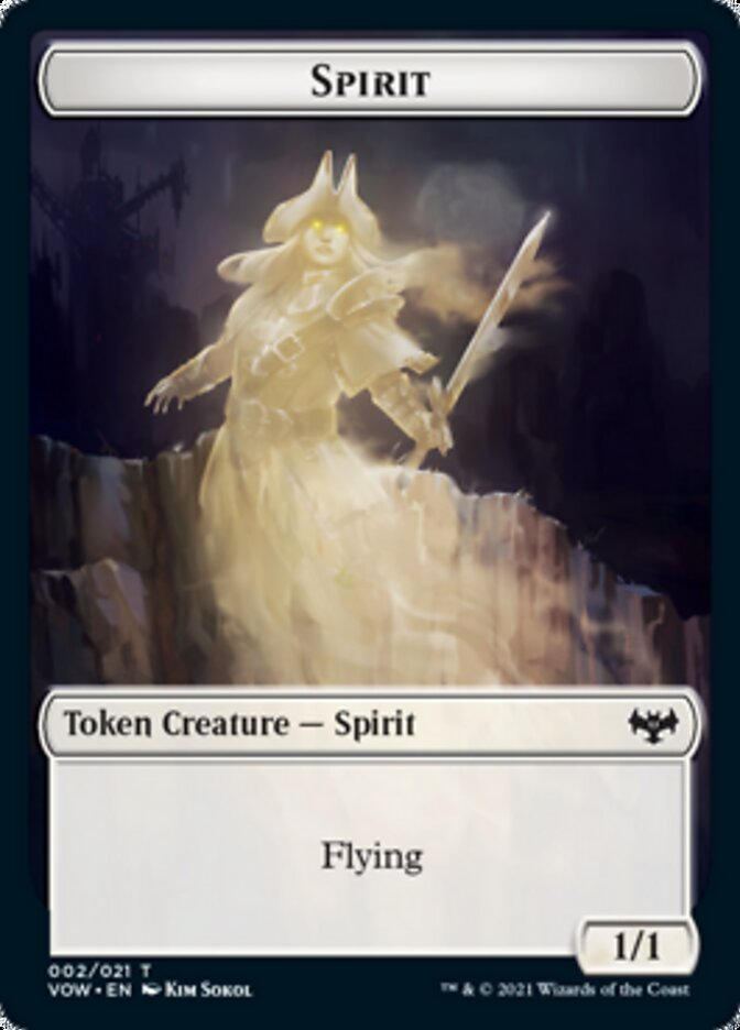 Insect // Spirit (002) Double-Sided Token [Innistrad: Crimson Vow Tokens] | I Want That Stuff Brandon
