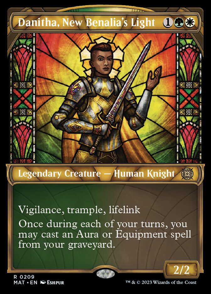 Danitha, New Benalia's Light (Showcase Halo Foil) [March of the Machine: The Aftermath] | I Want That Stuff Brandon