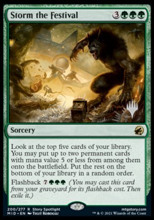 Storm the Festival (Promo Pack) [Innistrad: Midnight Hunt Promos] | I Want That Stuff Brandon