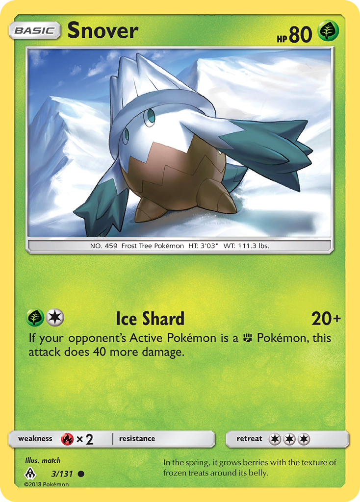 Snover (3/131) [Sun & Moon: Forbidden Light] | I Want That Stuff Brandon