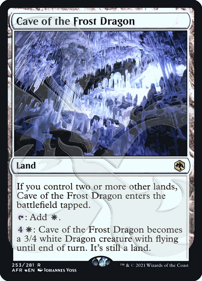 Cave of the Frost Dragon (Ampersand Promo) [Dungeons & Dragons: Adventures in the Forgotten Realms Promos] | I Want That Stuff Brandon