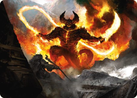 The Balrog, Flame of Udun Art Card [The Lord of the Rings: Tales of Middle-earth Art Series] | I Want That Stuff Brandon