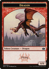 Dragon // Goblin Double-Sided Token [Ravnica Allegiance Guild Kit Tokens] | I Want That Stuff Brandon