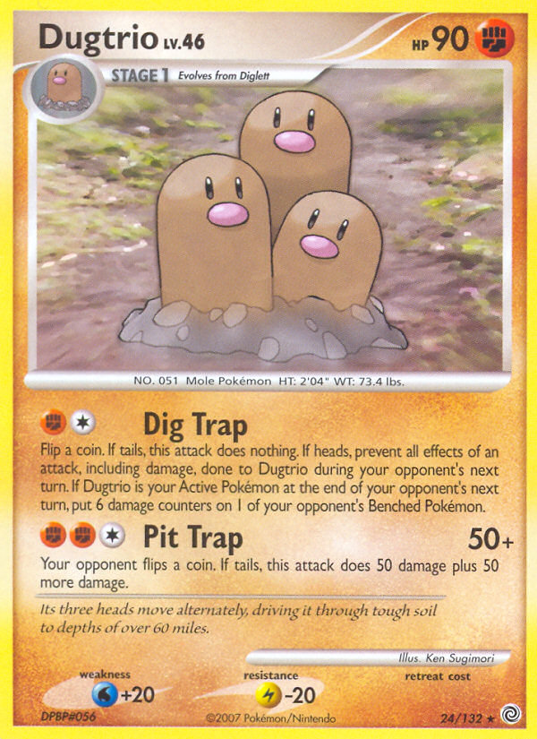 Dugtrio (24/132) [Diamond & Pearl: Secret Wonders] | I Want That Stuff Brandon