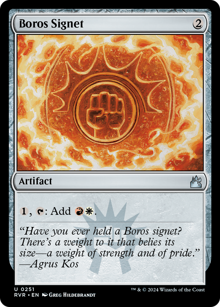 Boros Signet [Ravnica Remastered] | I Want That Stuff Brandon