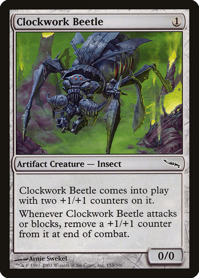 Clockwork Beetle [Mirrodin] | I Want That Stuff Brandon