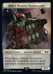 Soldier (002) // Space Marine Devastator Double-Sided Token [Warhammer 40,000 Tokens] | I Want That Stuff Brandon