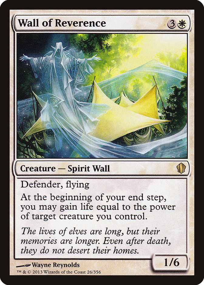 Wall of Reverence [Commander 2013] | I Want That Stuff Brandon