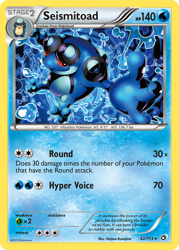 Seismitoad (42/113) [Black & White: Legendary Treasures] | I Want That Stuff Brandon