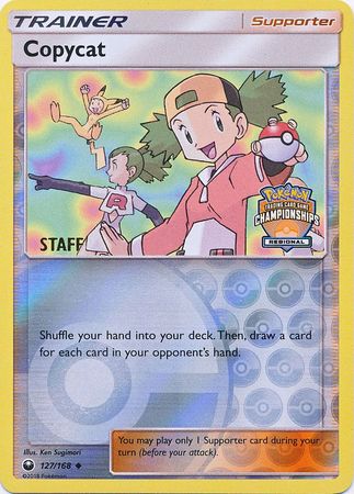 Copycat (127/168) (Regional Championship Promo Staff) [Sun & Moon: Celestial Storm] | I Want That Stuff Brandon