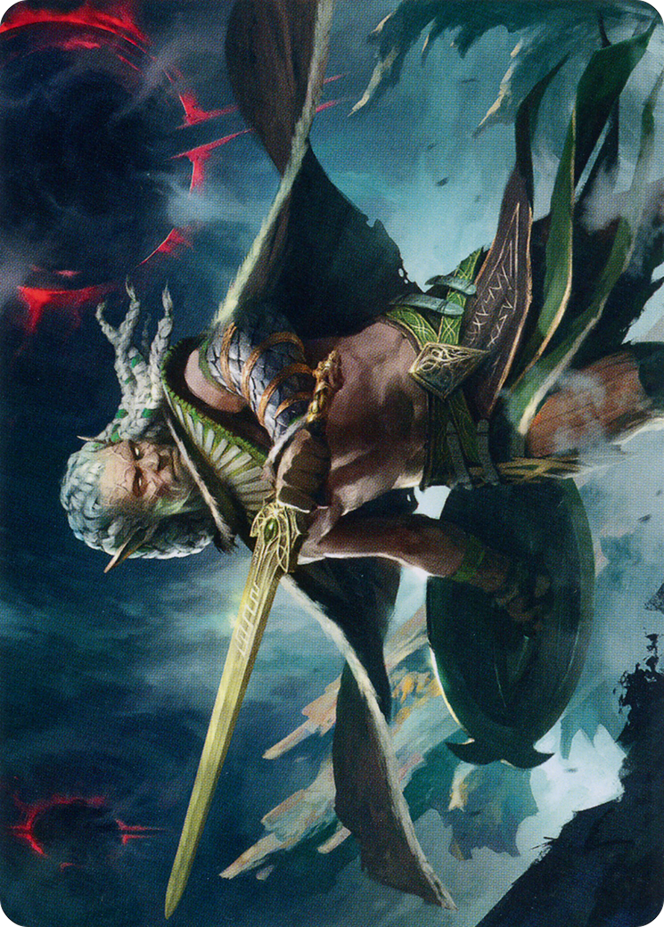 Serpent-Blade Assailant Art Card (40) [March of the Machine Art Series] | I Want That Stuff Brandon